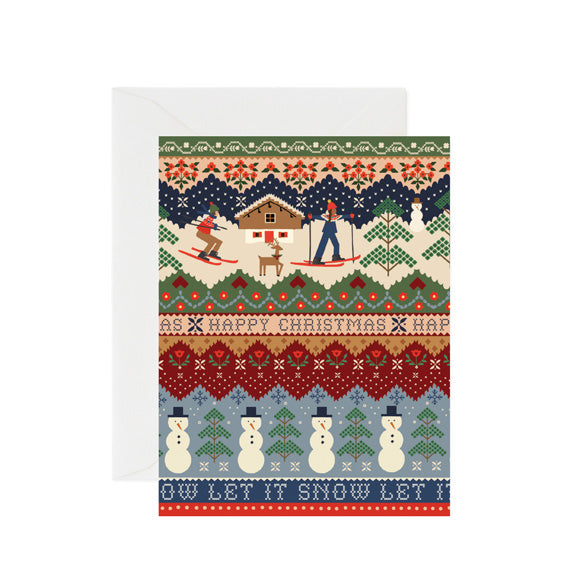 Ski Chalet Card