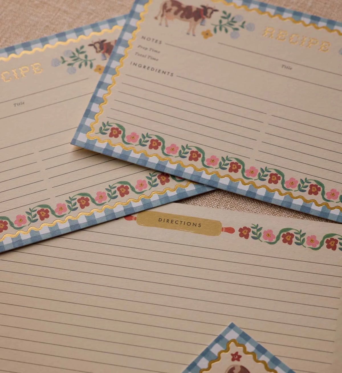Fichas de Recetas Home Sweet Home - Rifle Paper Co.