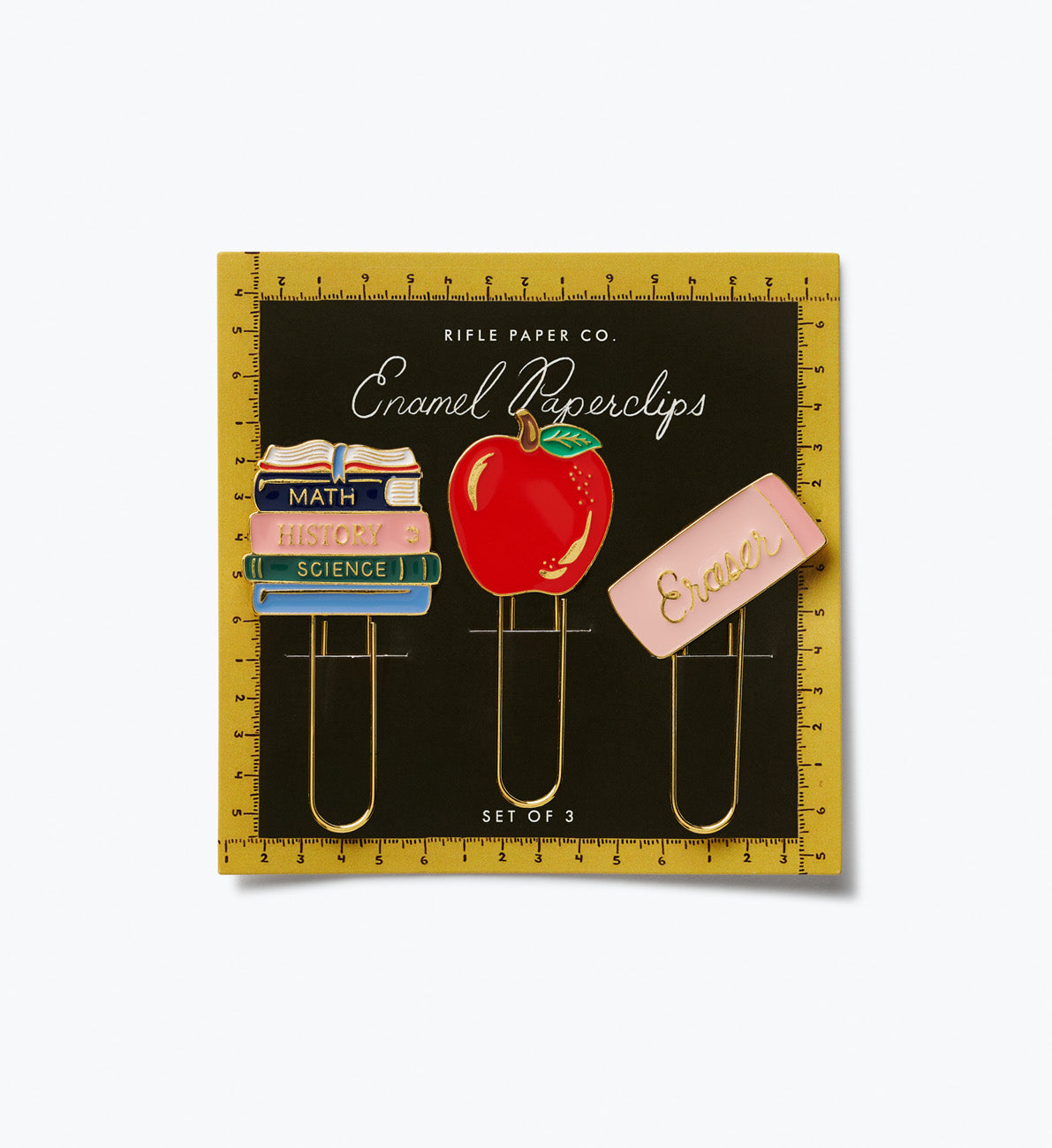 Set de 3 clips esmaltados Schoolhouse- Rifle Paper Co