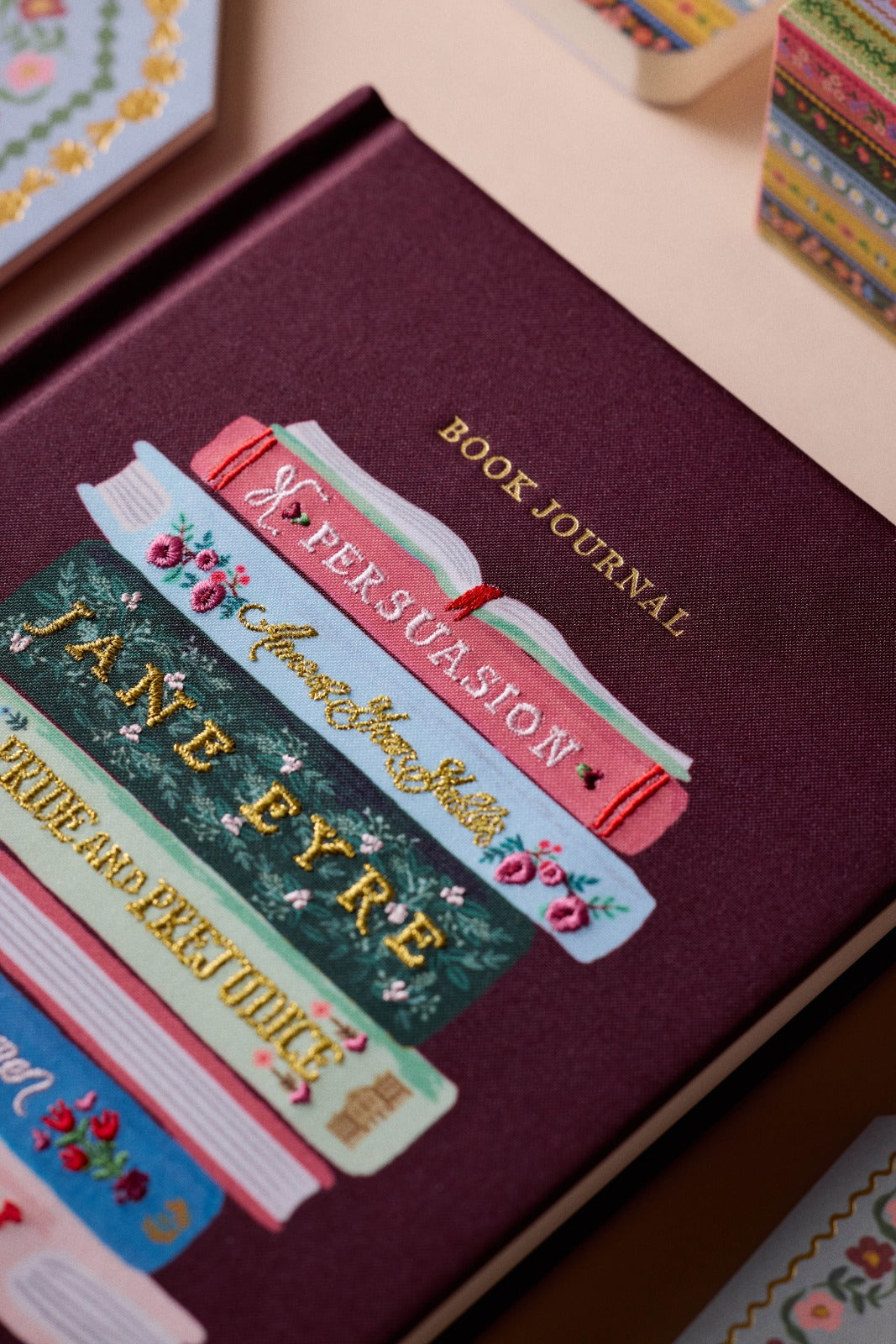 Bookclub Embroidered Book Journal - Rifle Paper Co