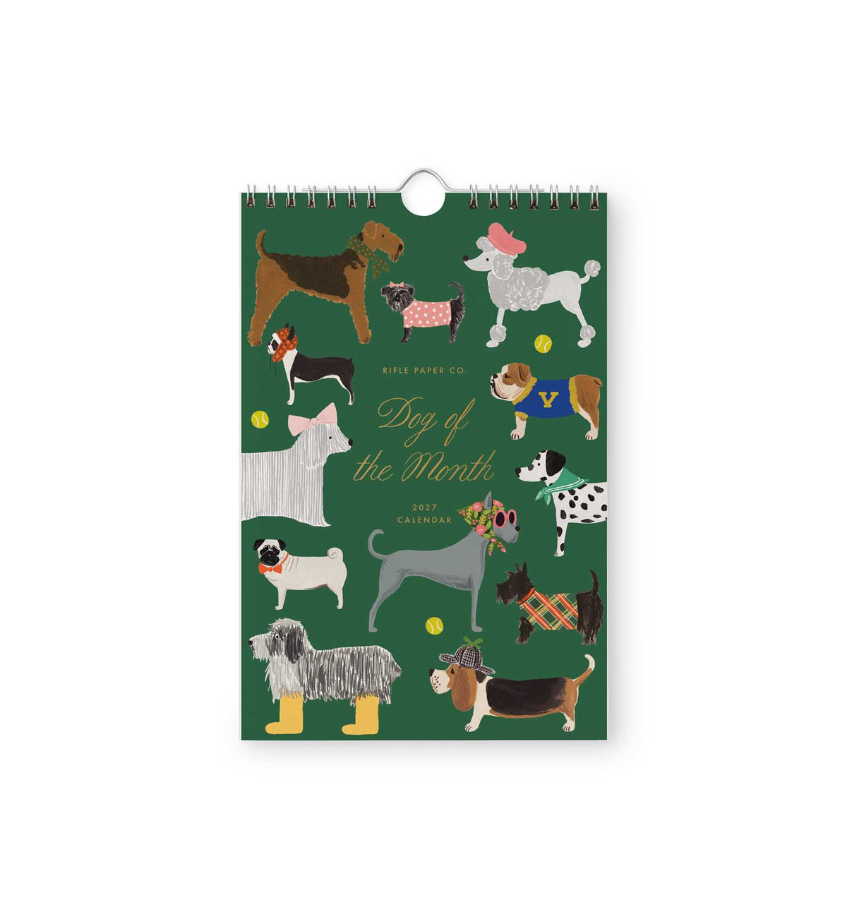 Calendario de pared 2027 - Dog Of The Month - Rifle Paper