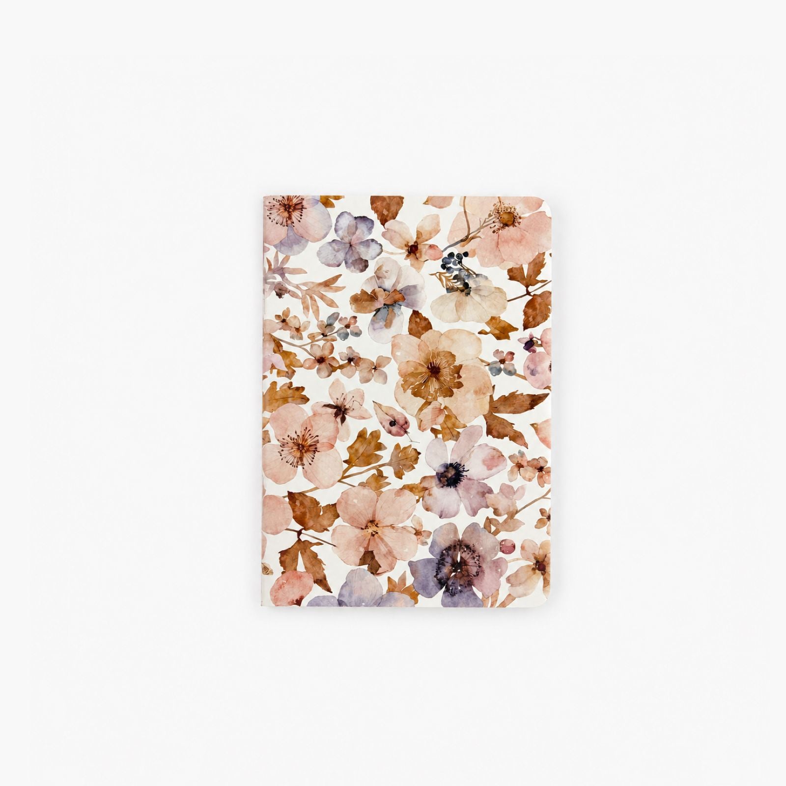 Libreta Grapada A6 36 hojas - Pressed Flowers Light