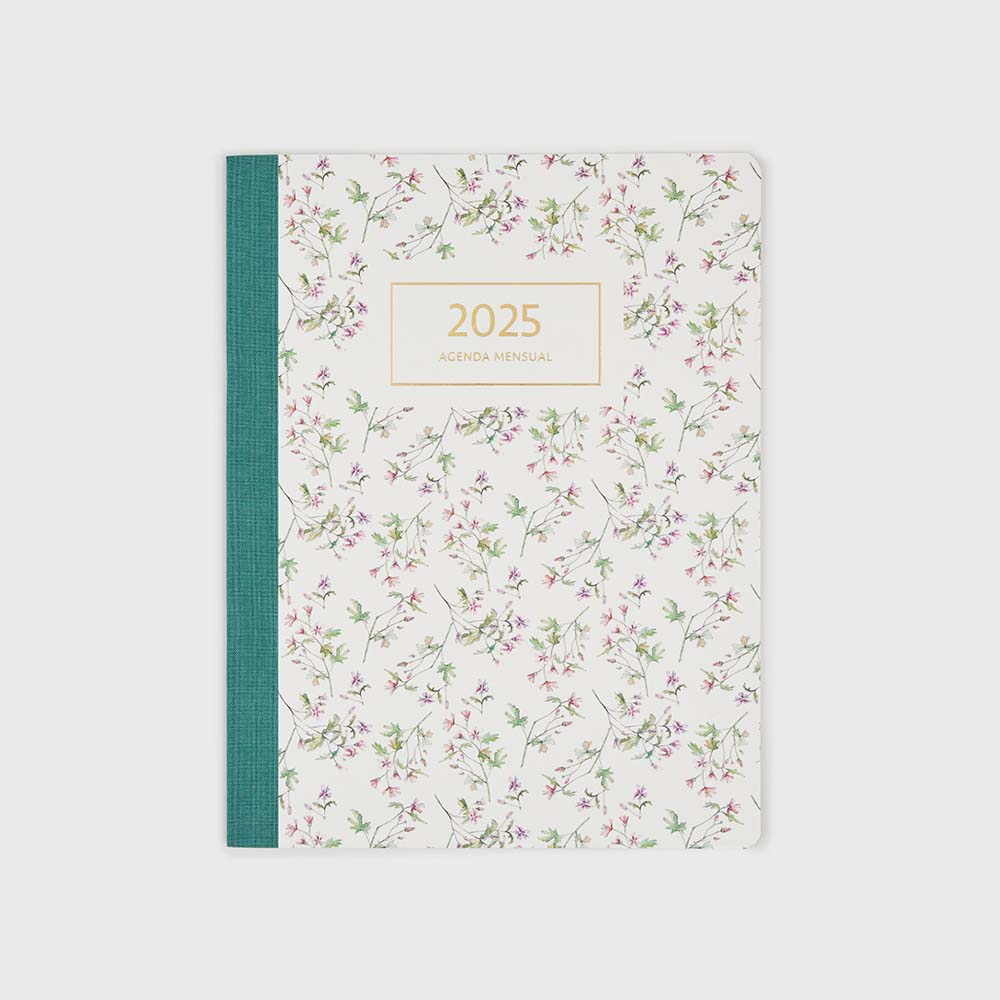 Agenda Mensual 2025 Castellano - 12 meses