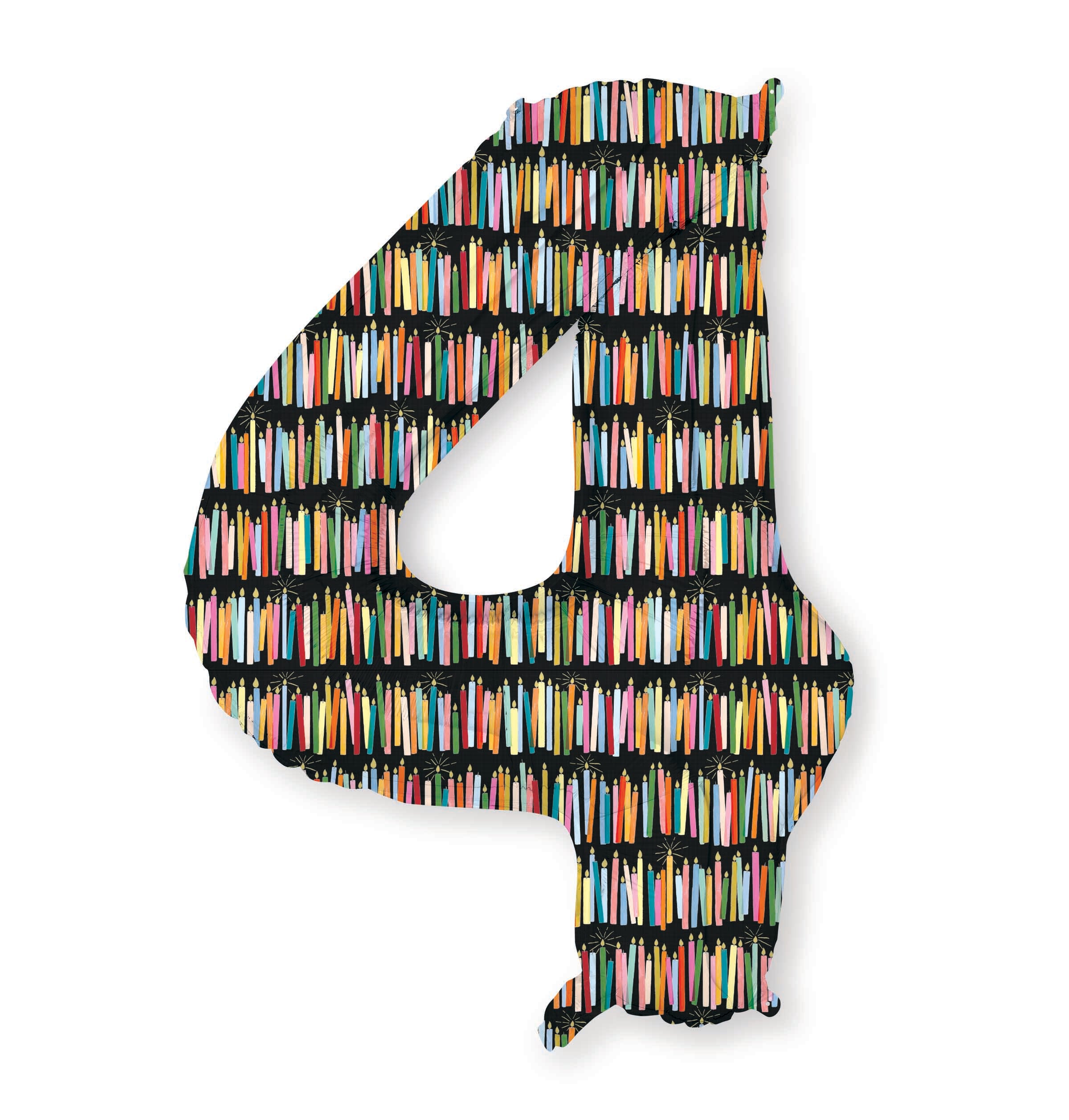 Numbered Foil Balloon 0-9 Candles - Rifle Paper Co
