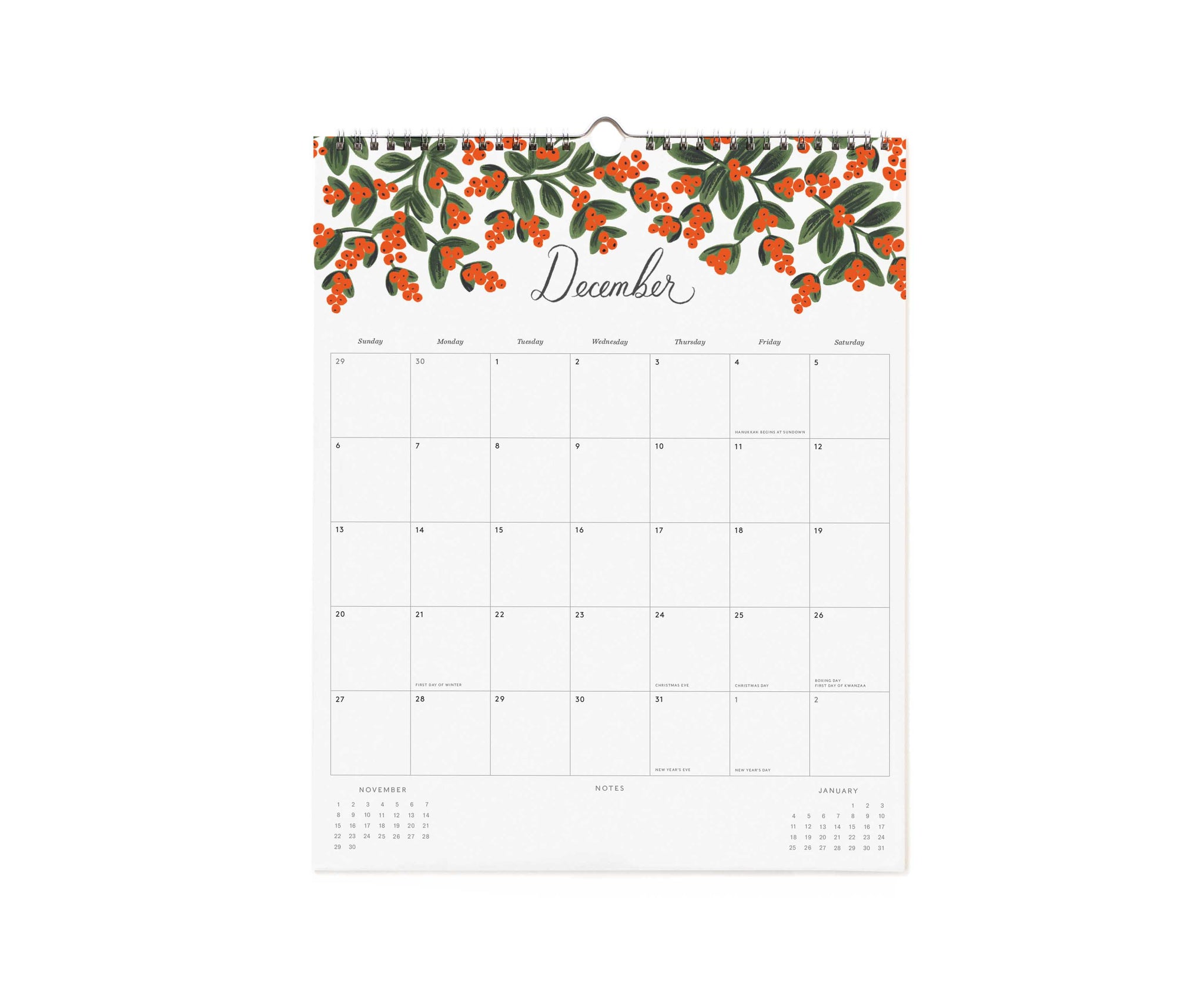 Calendario de pared 2026 - Dahlia - Rifle Paper