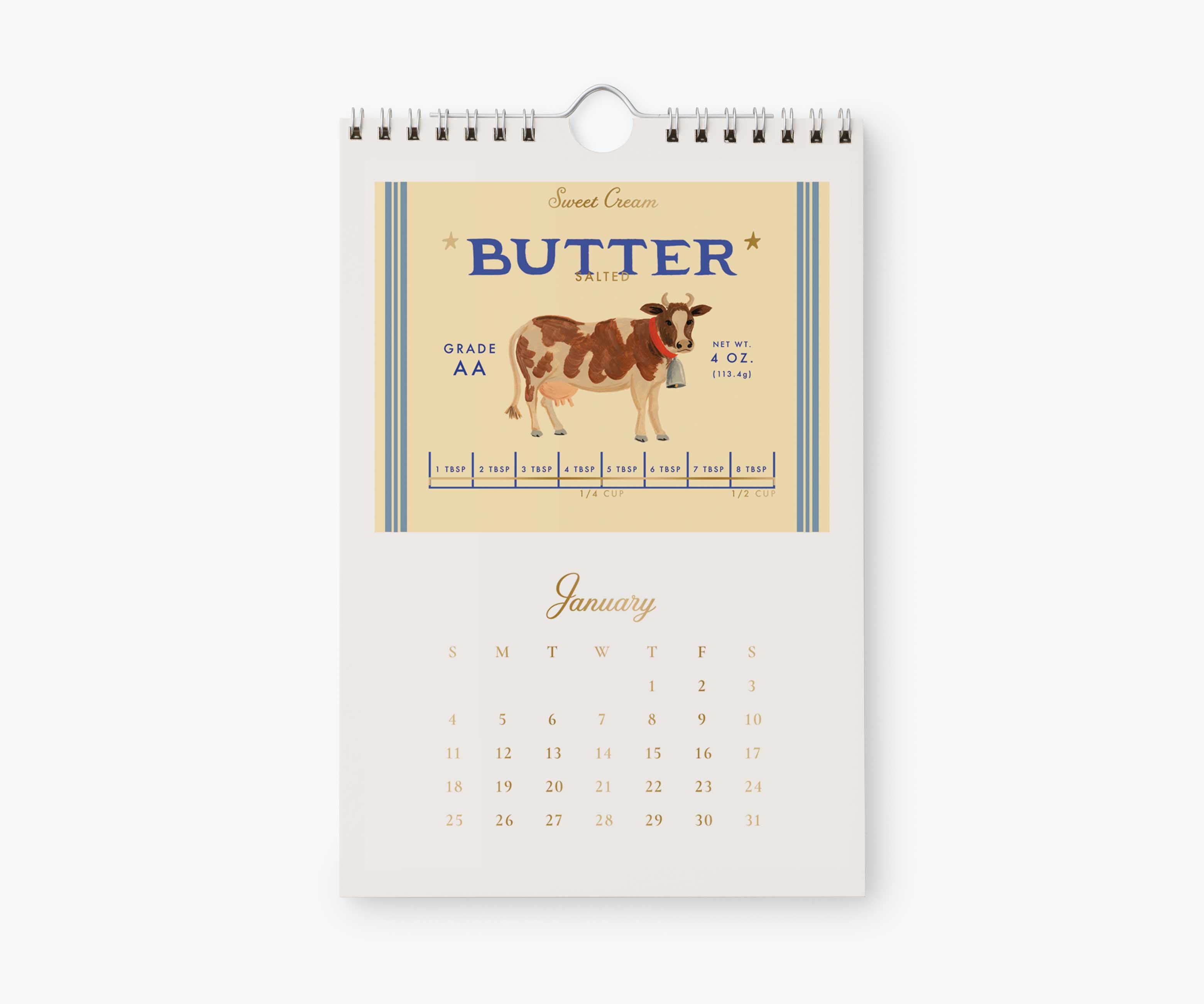 Calendari de paret 2025 Cheese - Rifle Paper