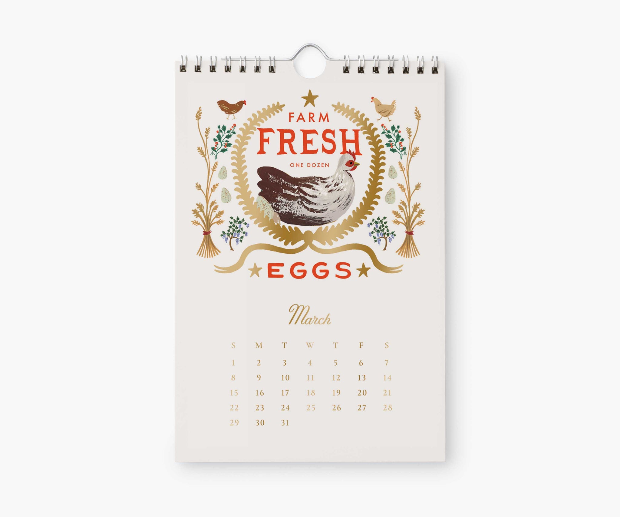 Calendario de pared 2026 - Granja - Rifle Paper