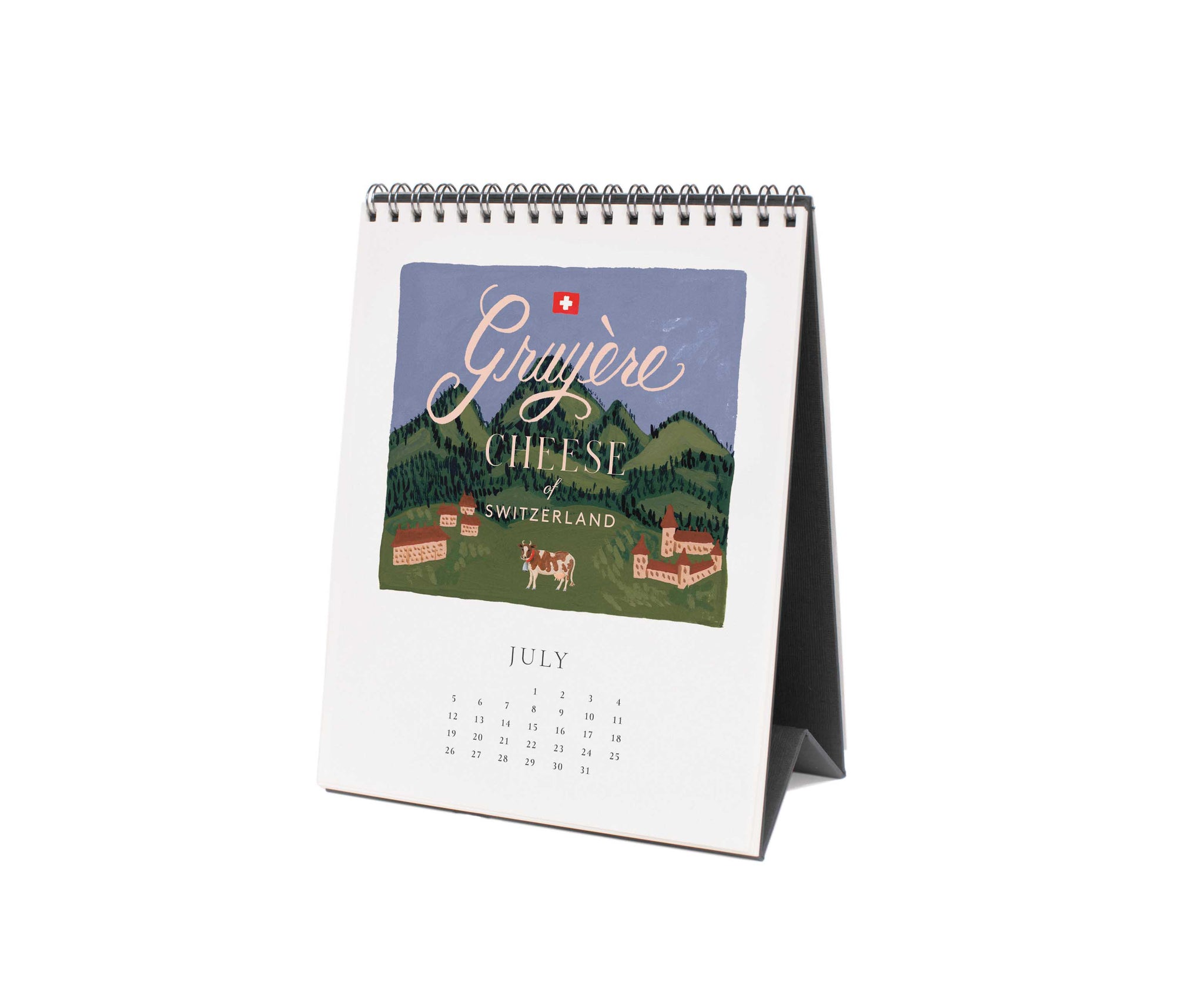 Calendario de pared 2026 Cheese - Rifle Paper