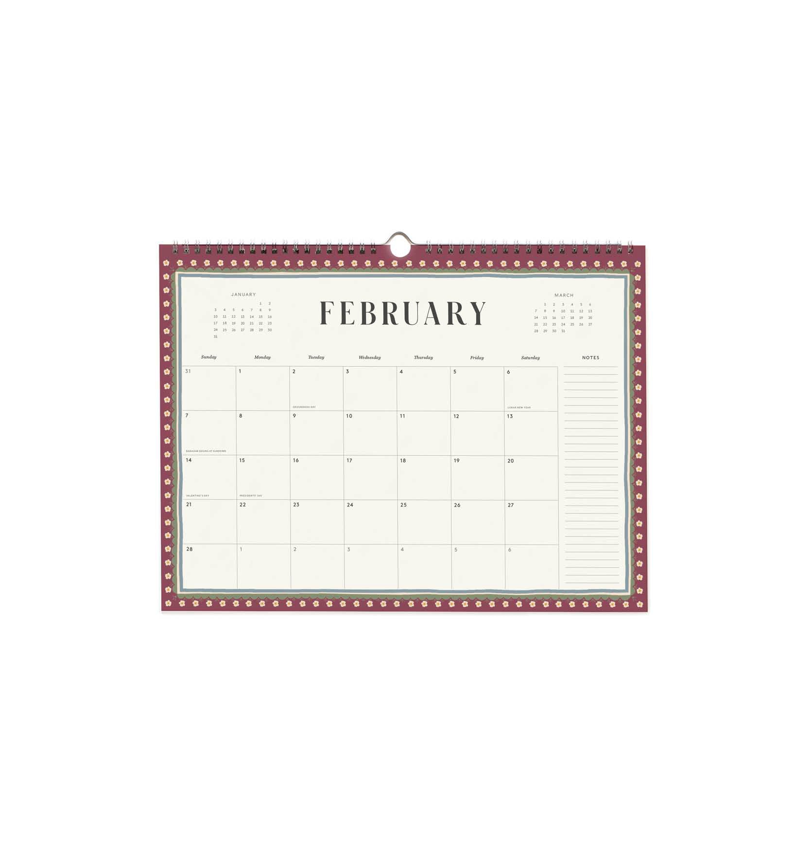 Calendario de pared 2027 - Paisley - Rifle Paper