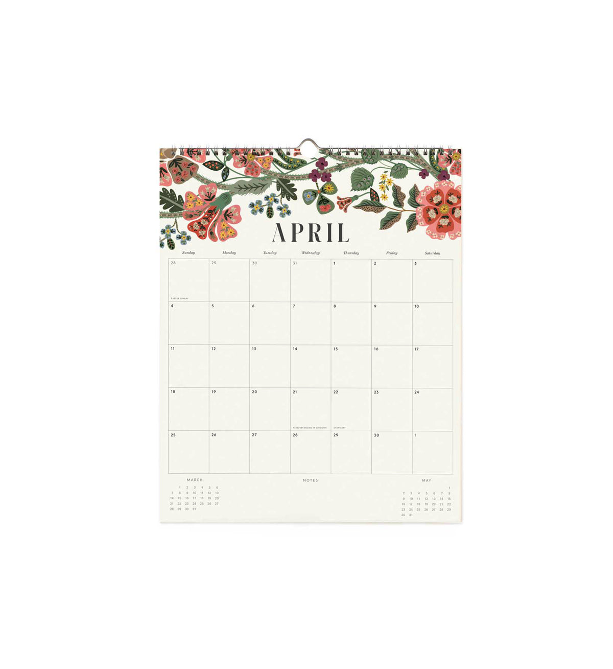 Calendario de pared 2027 - Floral - Rifle Paper