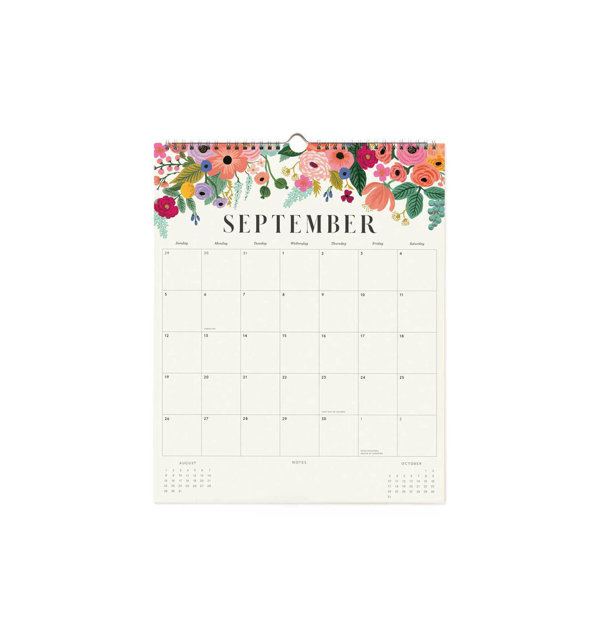 Calendario de pared 2027 - Floral - Rifle Paper