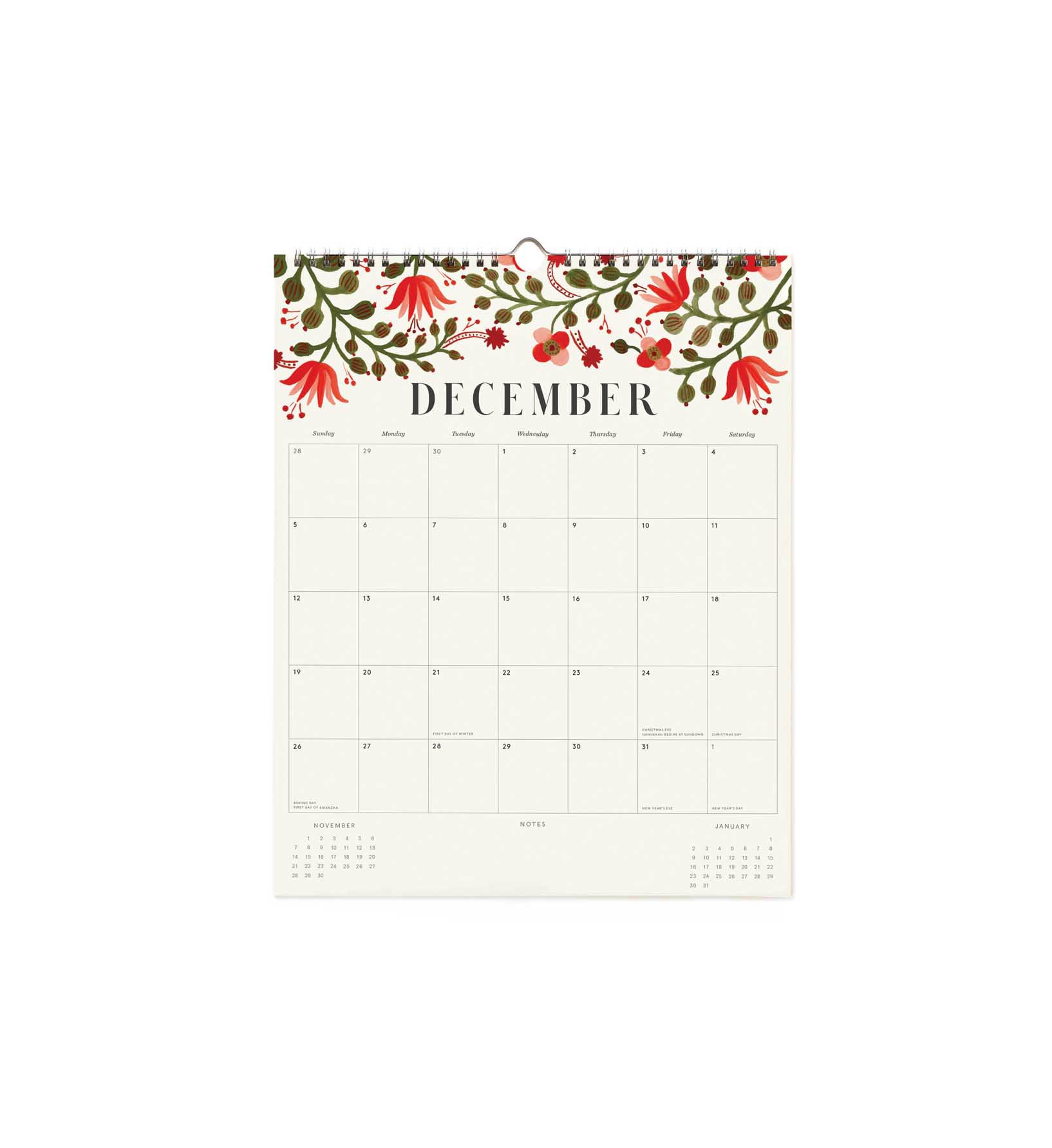 Calendario de pared 2027 - Floral - Rifle Paper