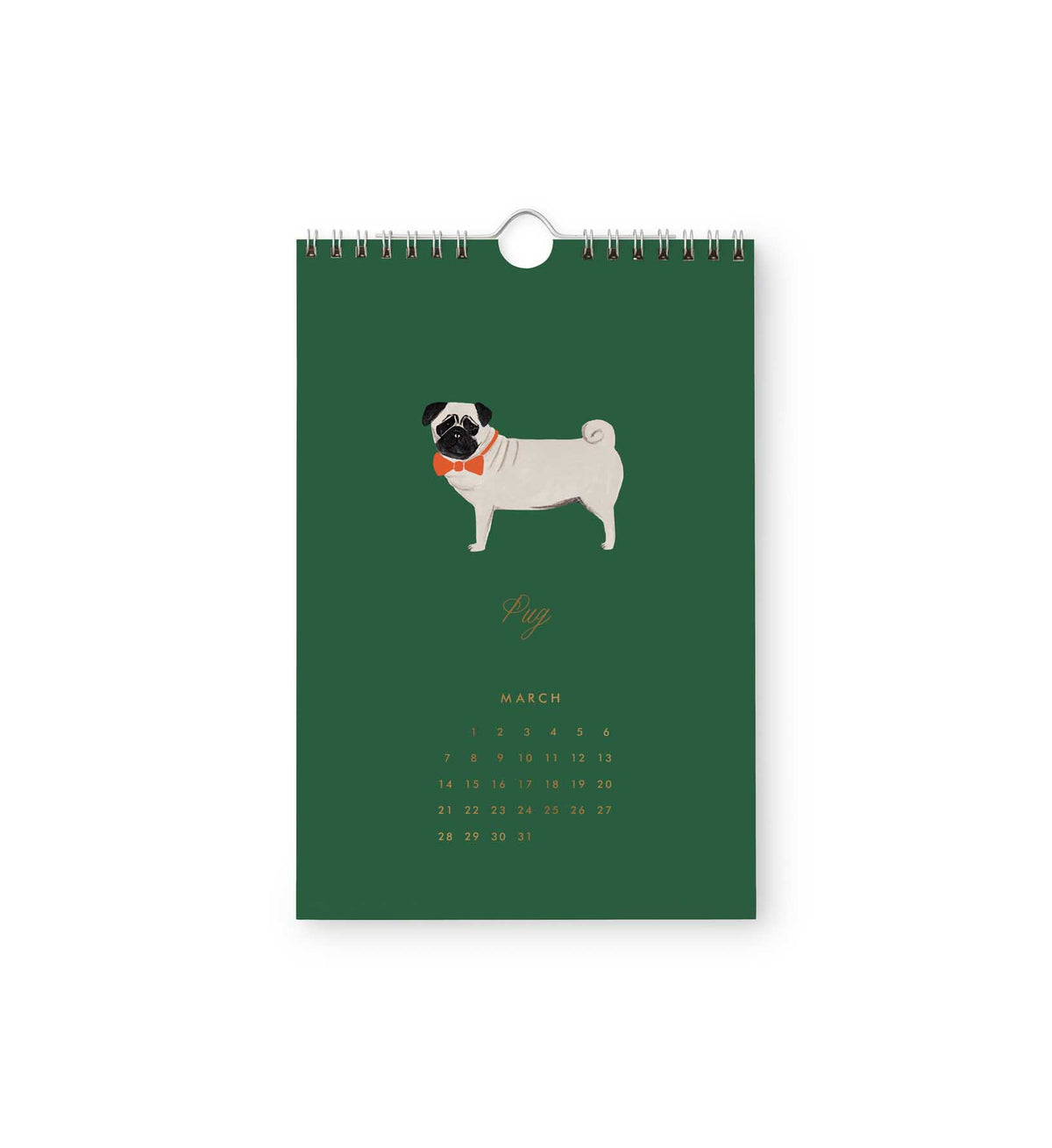 Calendario de pared 2027 - Dog Of The Month - Rifle Paper