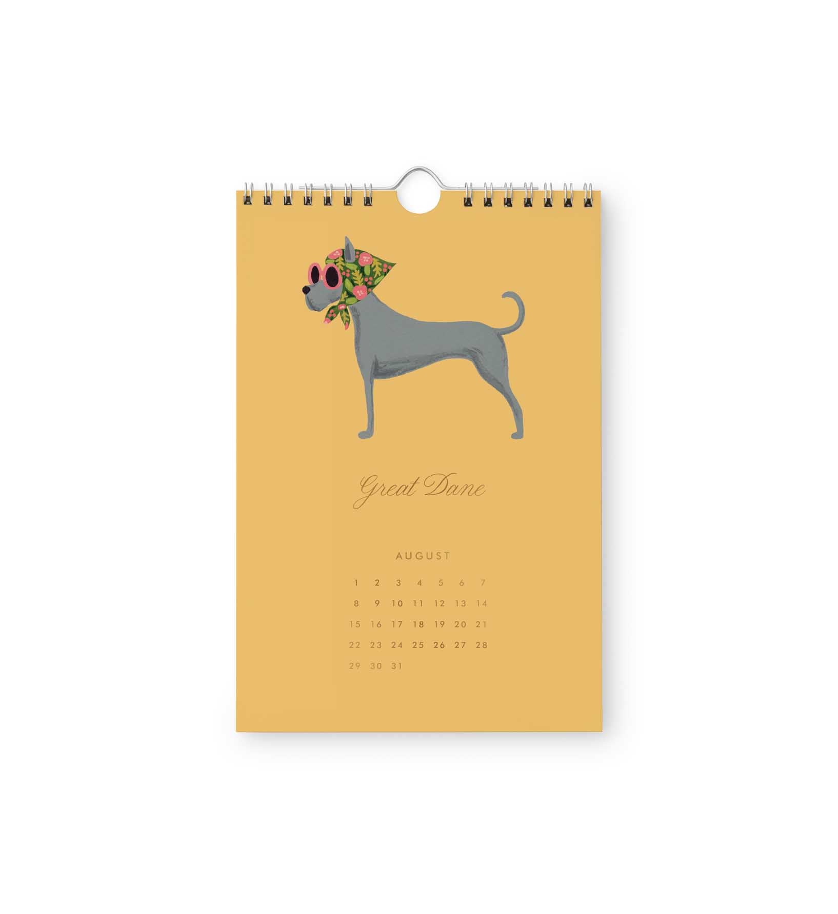 Calendario de pared 2027 - Dog Of The Month - Rifle Paper
