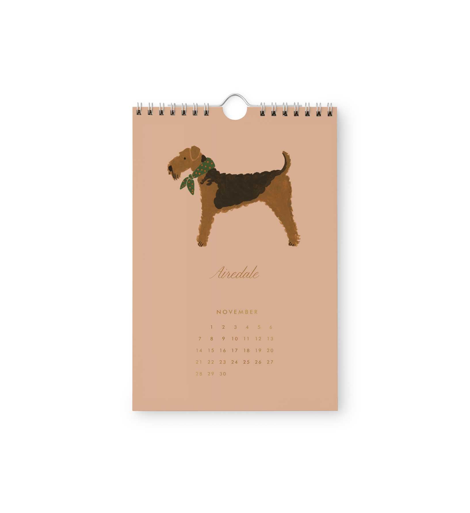 Calendario de pared 2027 - Dog Of The Month - Rifle Paper