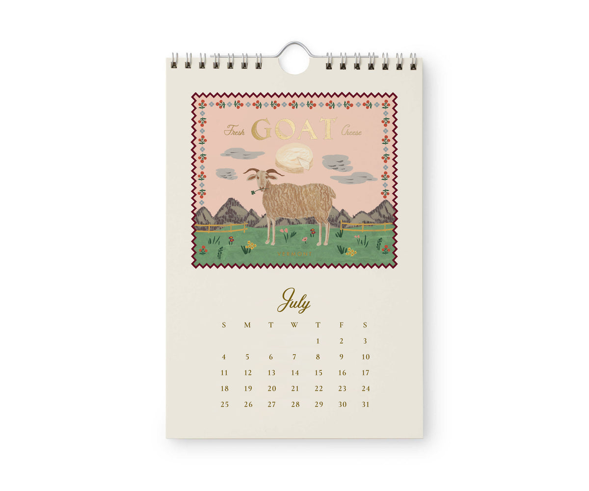 Calendario de pared 2027 - Country Farm Kitchen Rifle Paper