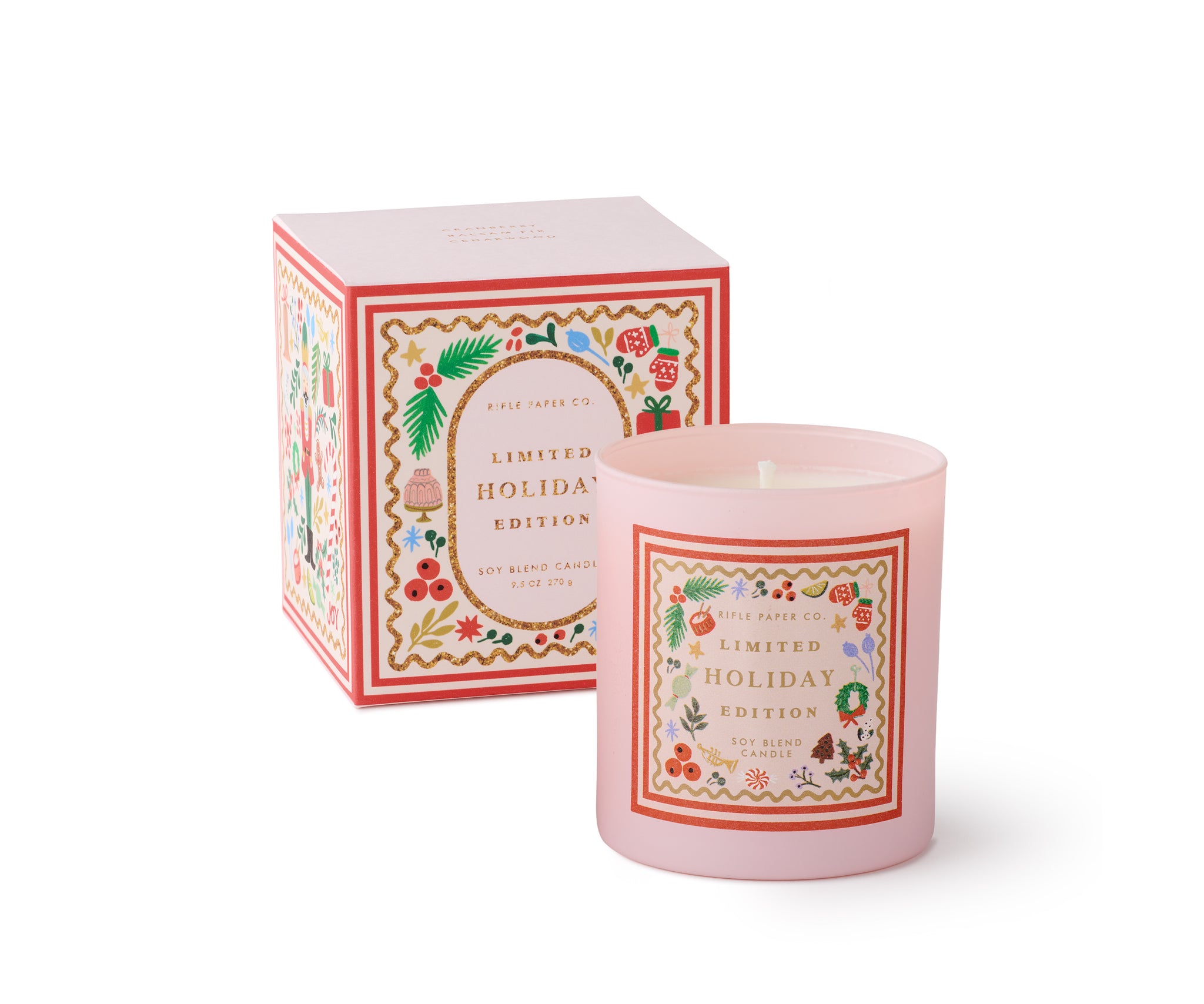 Vela perfumada Holly Jolly Nutcracker - Rifle Paper Co.