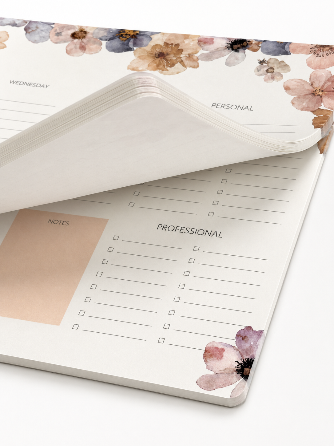 Planificador semanal Pressed Flowers