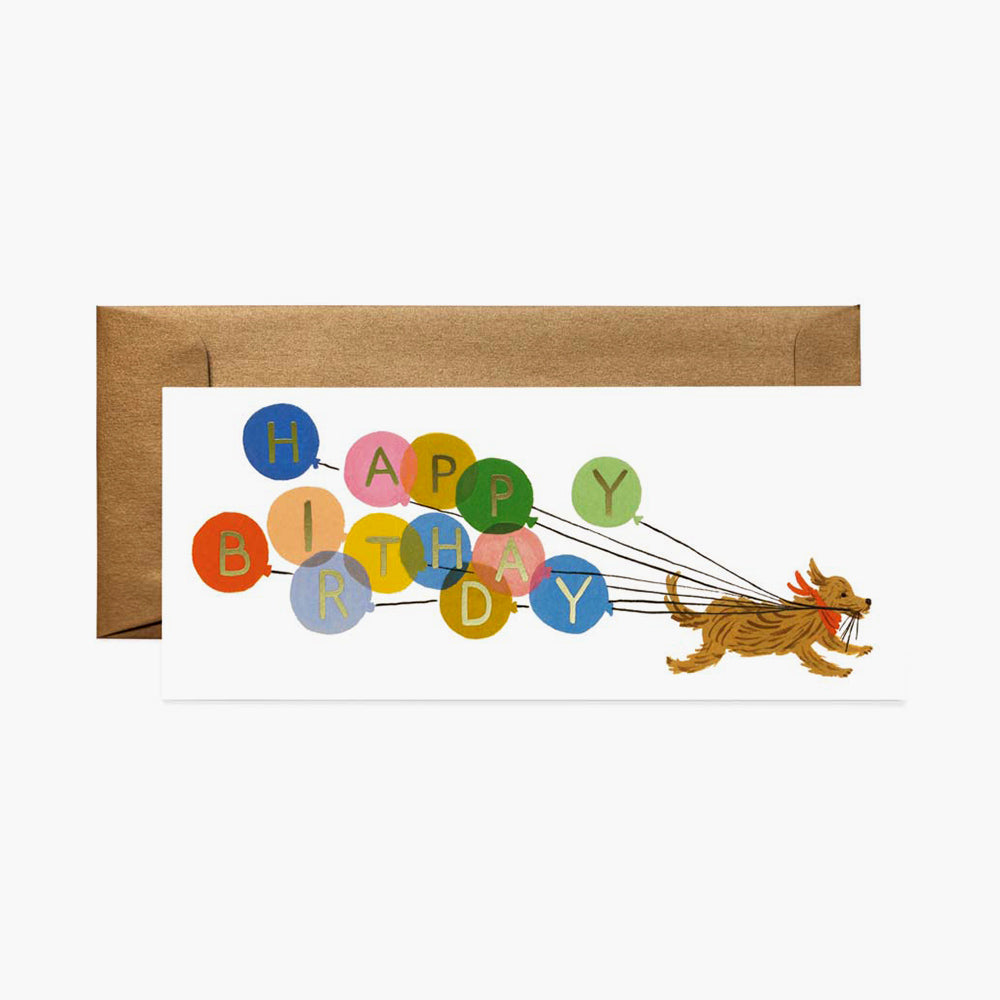 Postal Aniversaris Balloon Birthday No. 10 Card - Rifle Paper