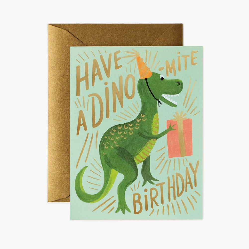 Postal Cumpleaños Dino-mite Birthday Card - Rifle Paper