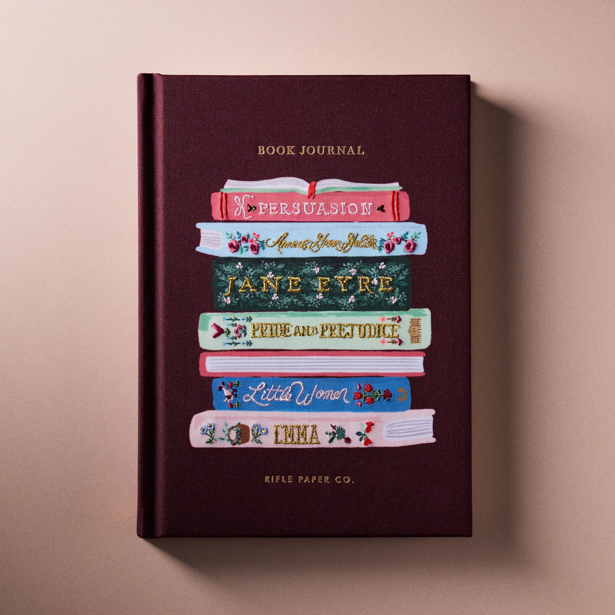 Bookclub Embroidered Book Journal - Rifle Paper Co