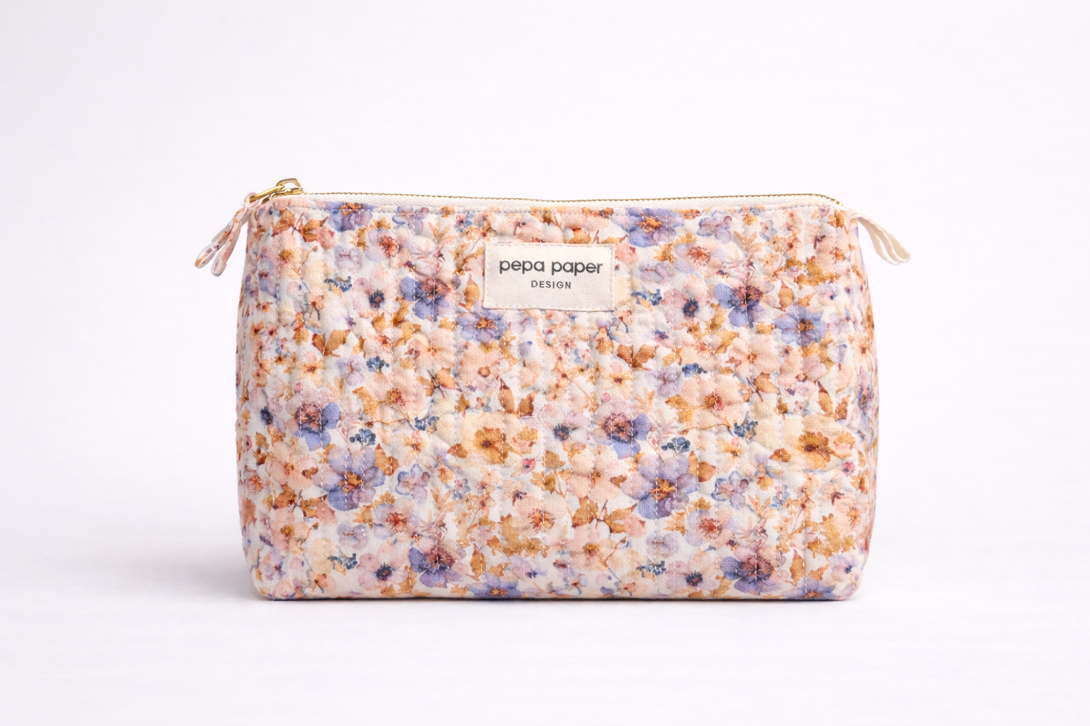 Neceser grande estampado Pressed Flowers Light