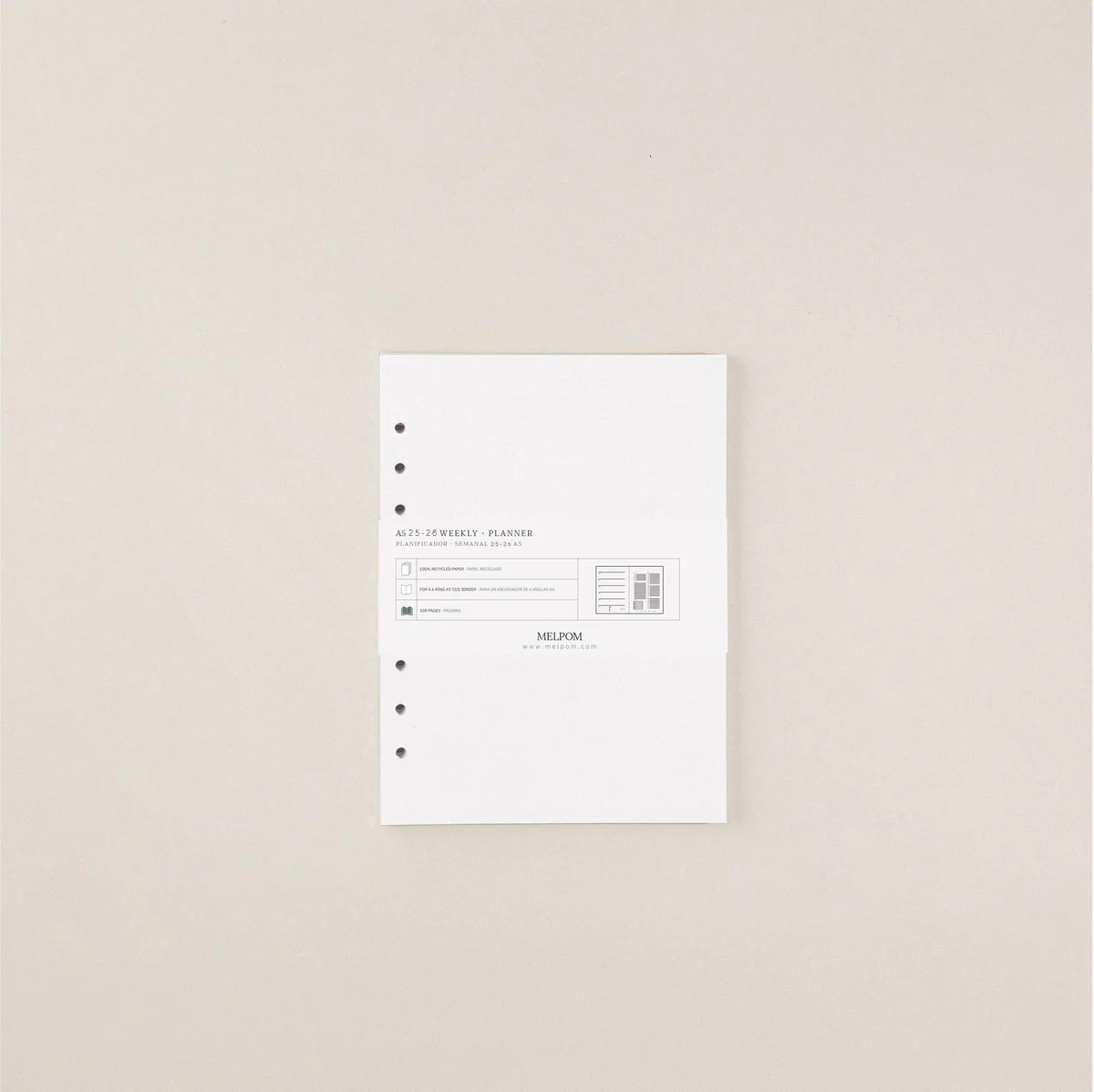 Planificador Setmanal 2025-26 · Recanvi agenda anelles