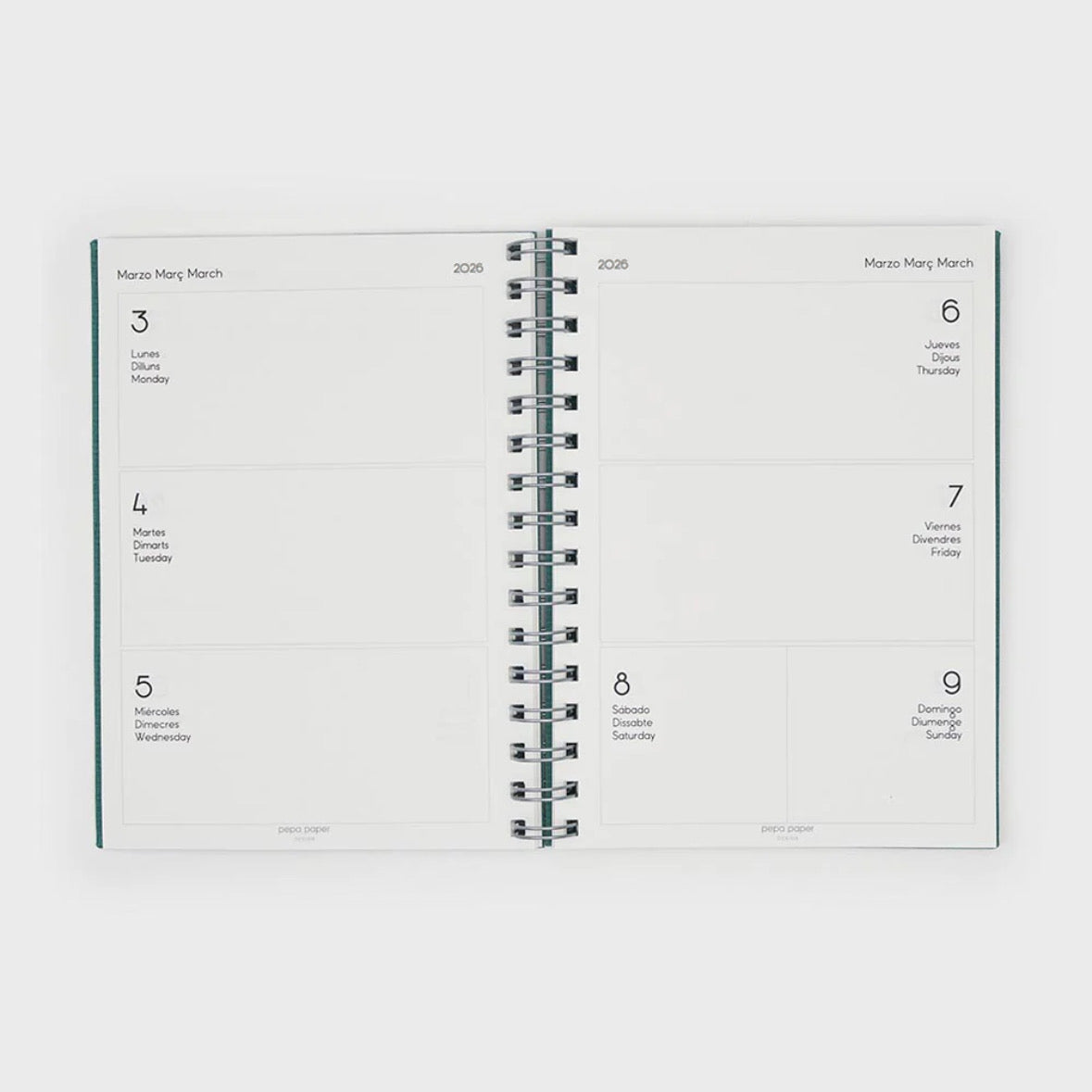 2026 A5 Week-View Diary (12 months)