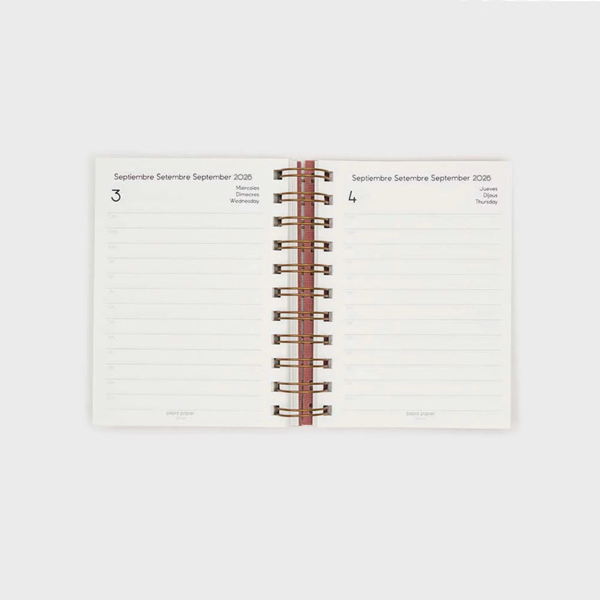 2026 A6 Daily Planner (12 months)