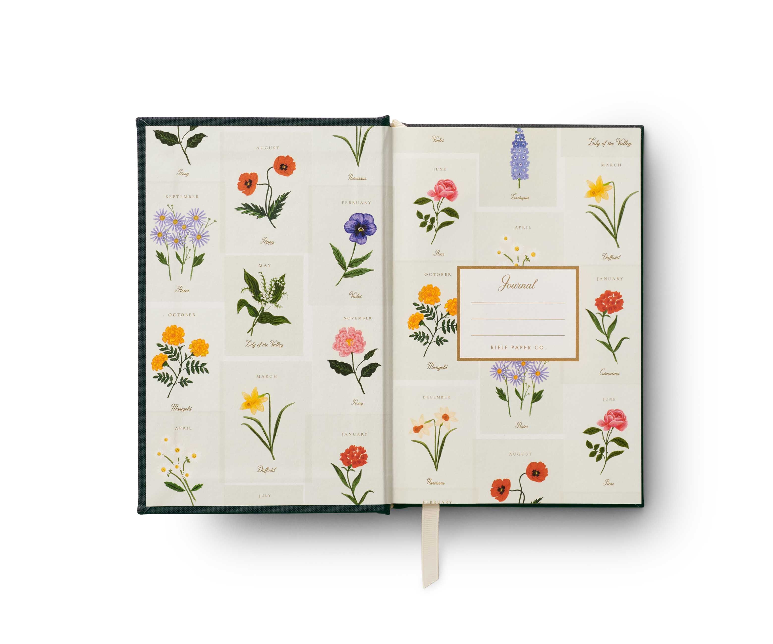 Hardcover Mini Diary from January to December - Rifle Paper Co