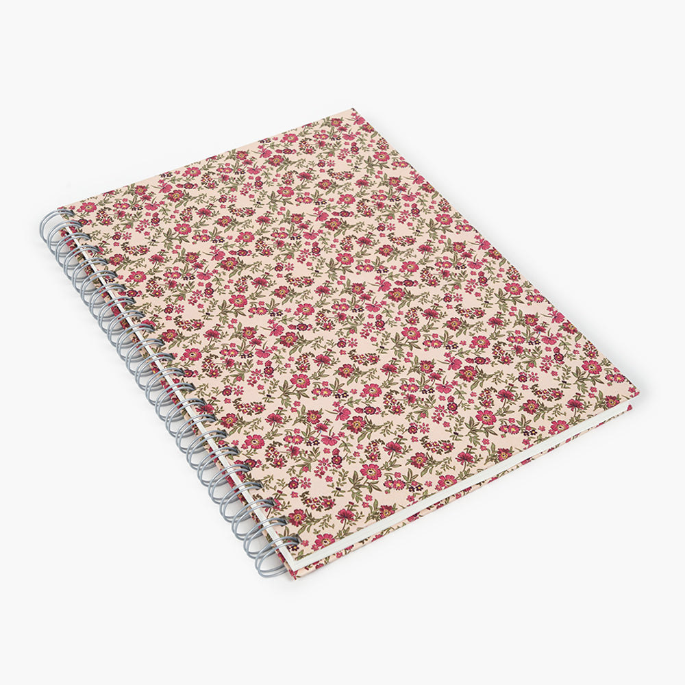 Wyro Notebook A4 Hard Cover Plain Sheets - Floral Roses