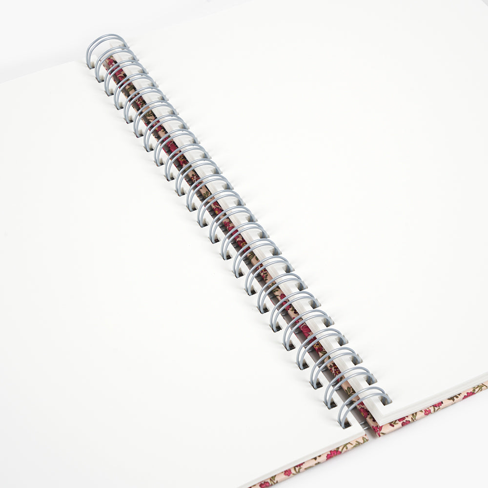 Wyro Notebook A4 Hard Cover Plain Sheets - Floral Roses