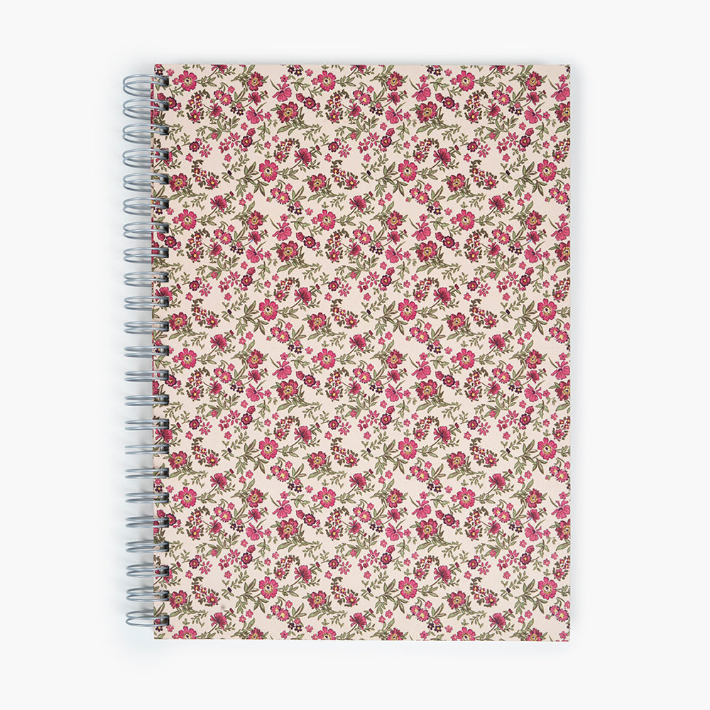 Wyro Notebook A4 Hard Cover Plain Sheets - Floral Roses