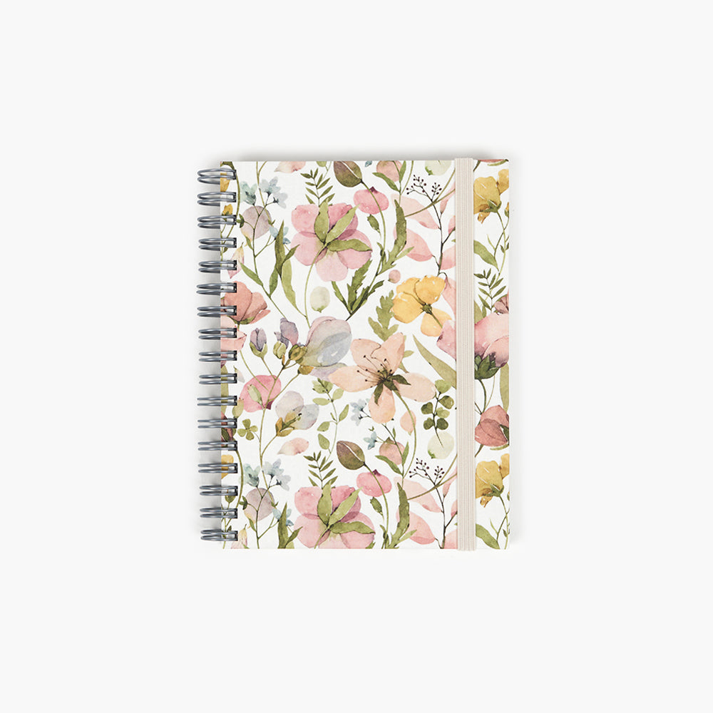 Libreta Wyro A6 Tapa Blanda Hojas Cuadrícula - Spring Flowers