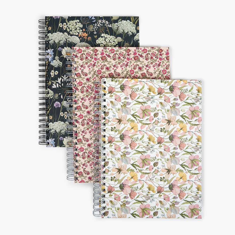 Libreta Wyro A4 Tapa Dura Hojas Lisas - Spring Flowers