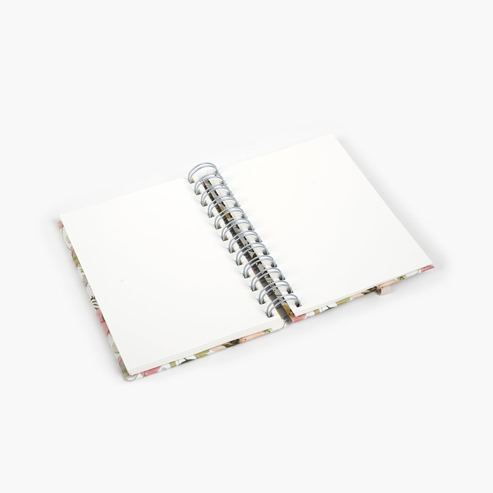 Wyro A6 Hardcover Notebook with Plain Paper – Spring Flowers