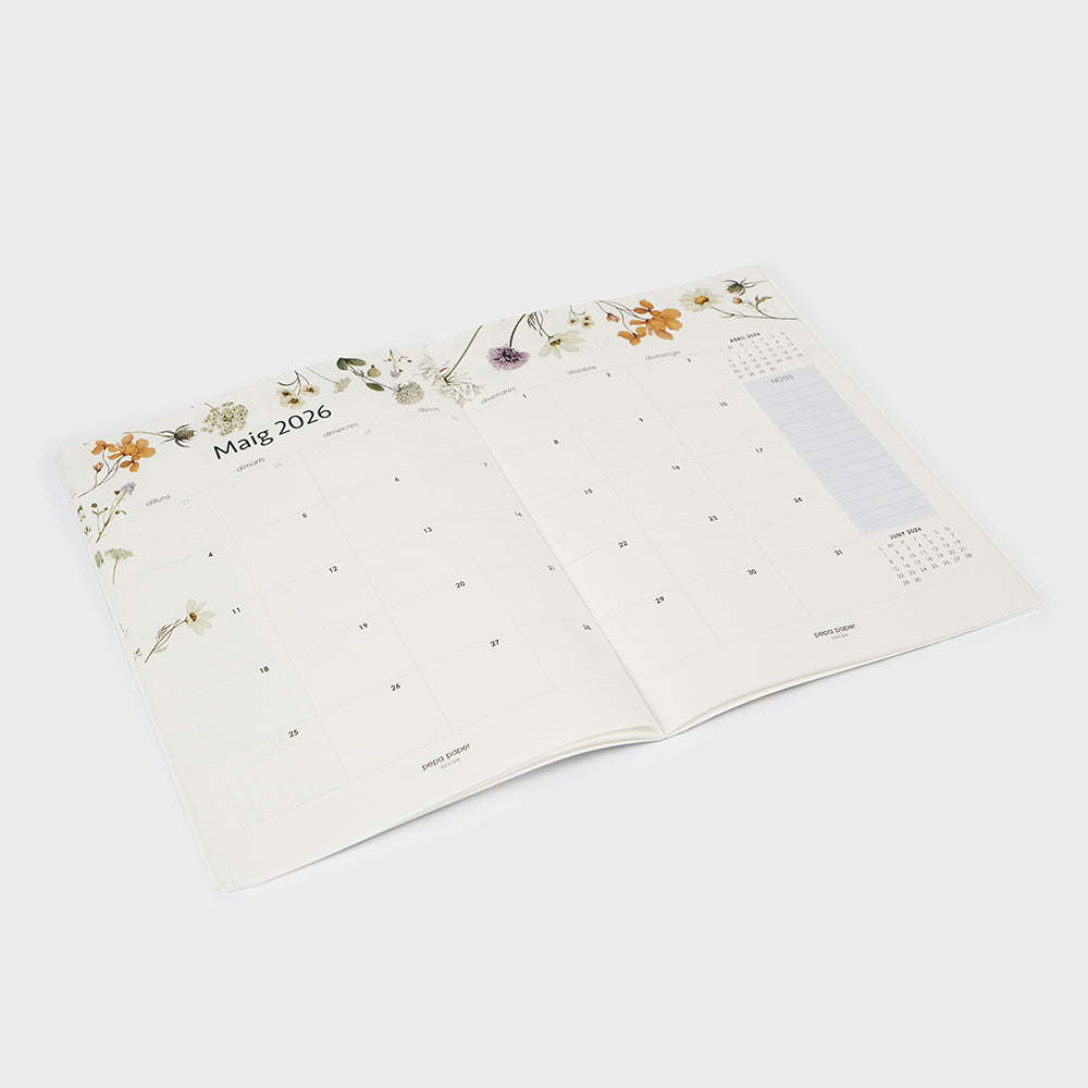 Agenda Mensual 2025-26 Català - 16 mesos