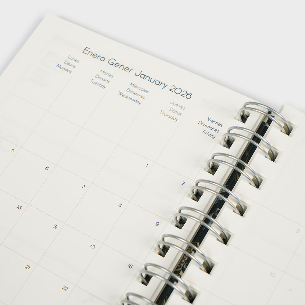 A6 academic diary 2025-26 - Wild Flowers