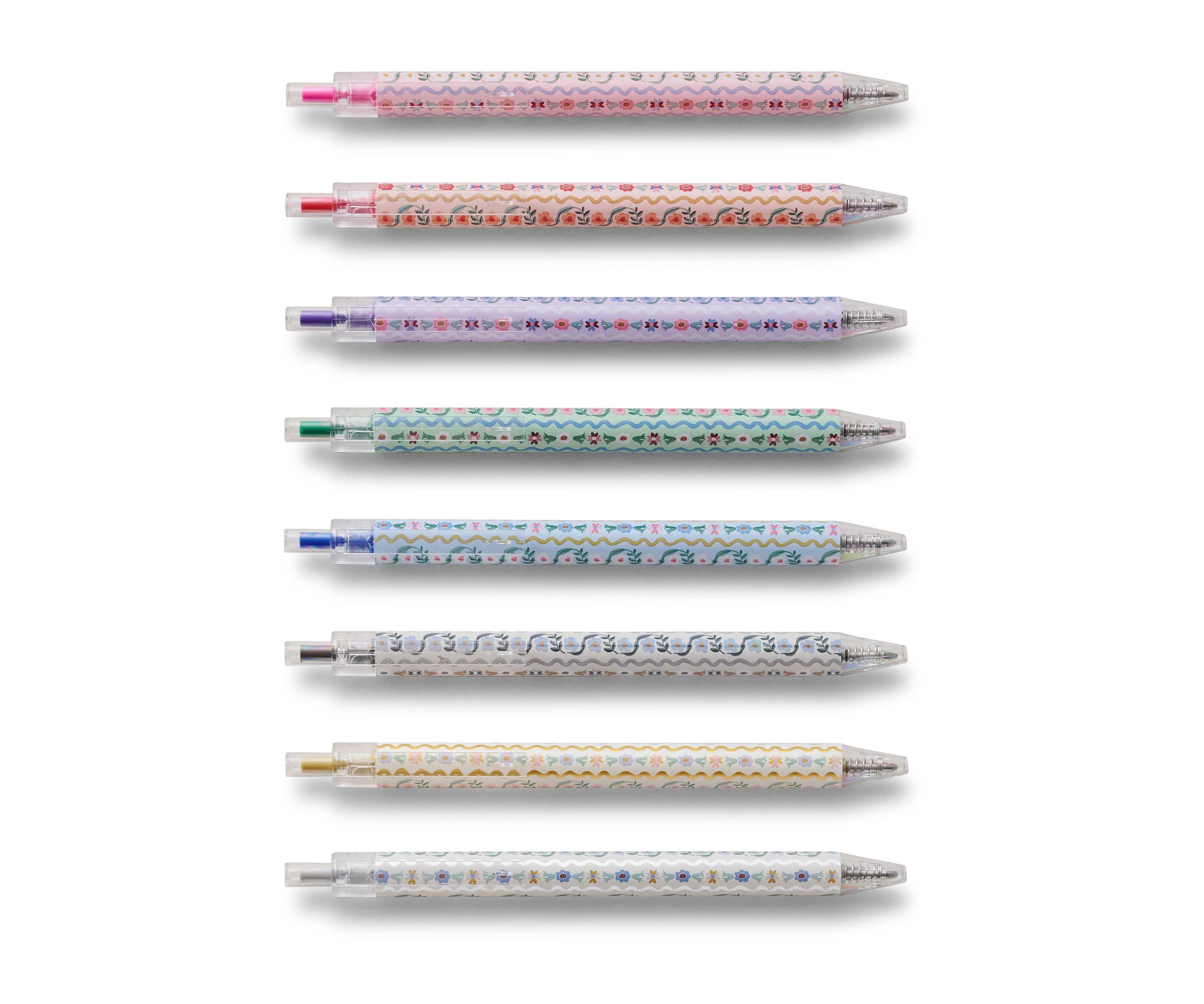 Set de 8 bolígrafs de gel Delphine - Rifle Paper Co
