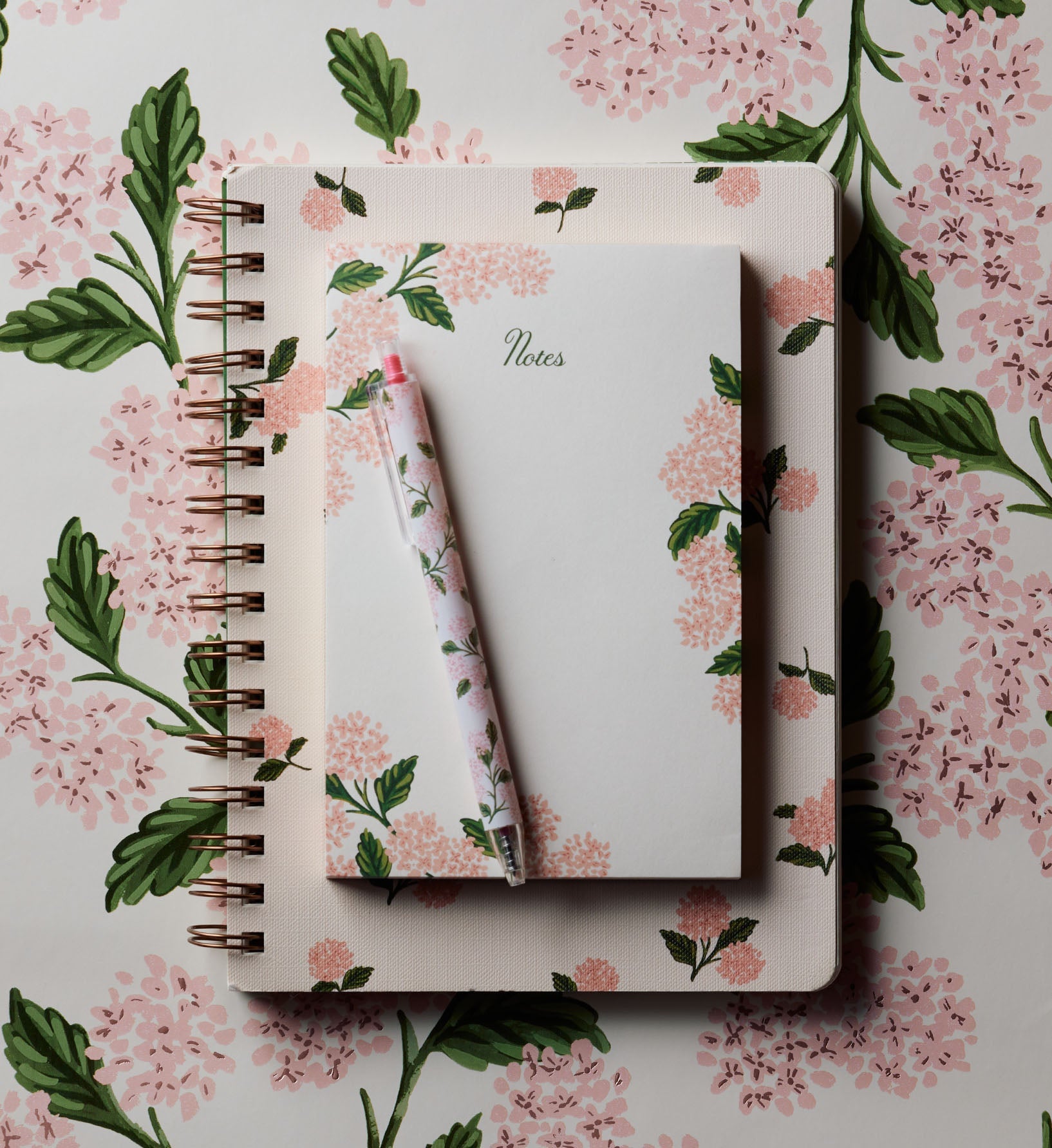 Bloc de notas Pink Hydrangea - Rifle Paper co.