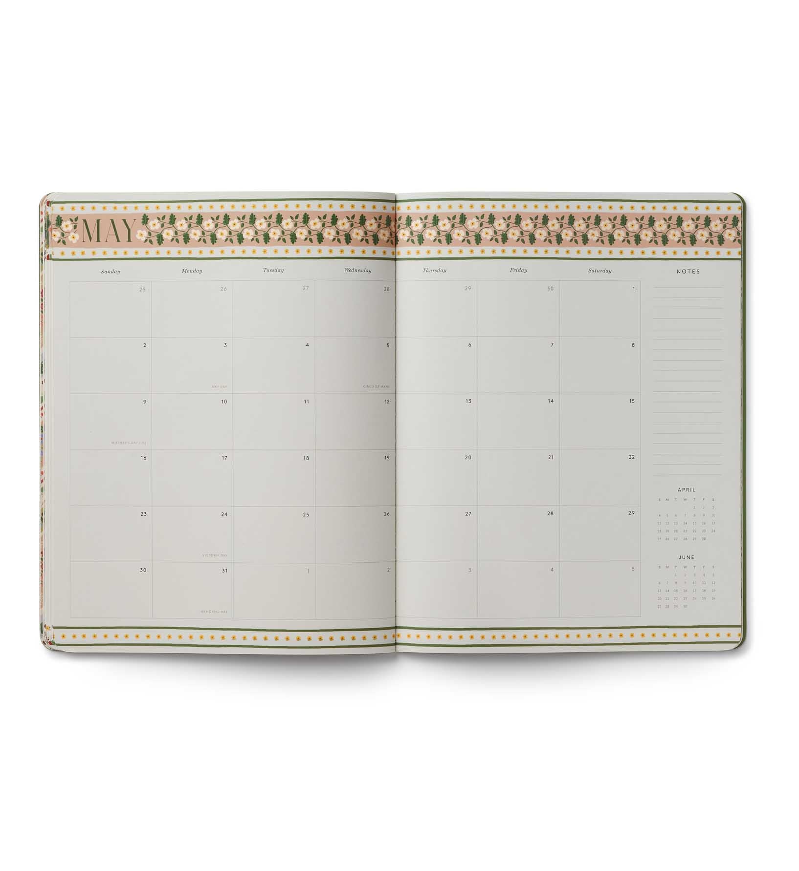 Agenda Mensual 2026-2027 12 meses - Paisley - Rifle Paper Co