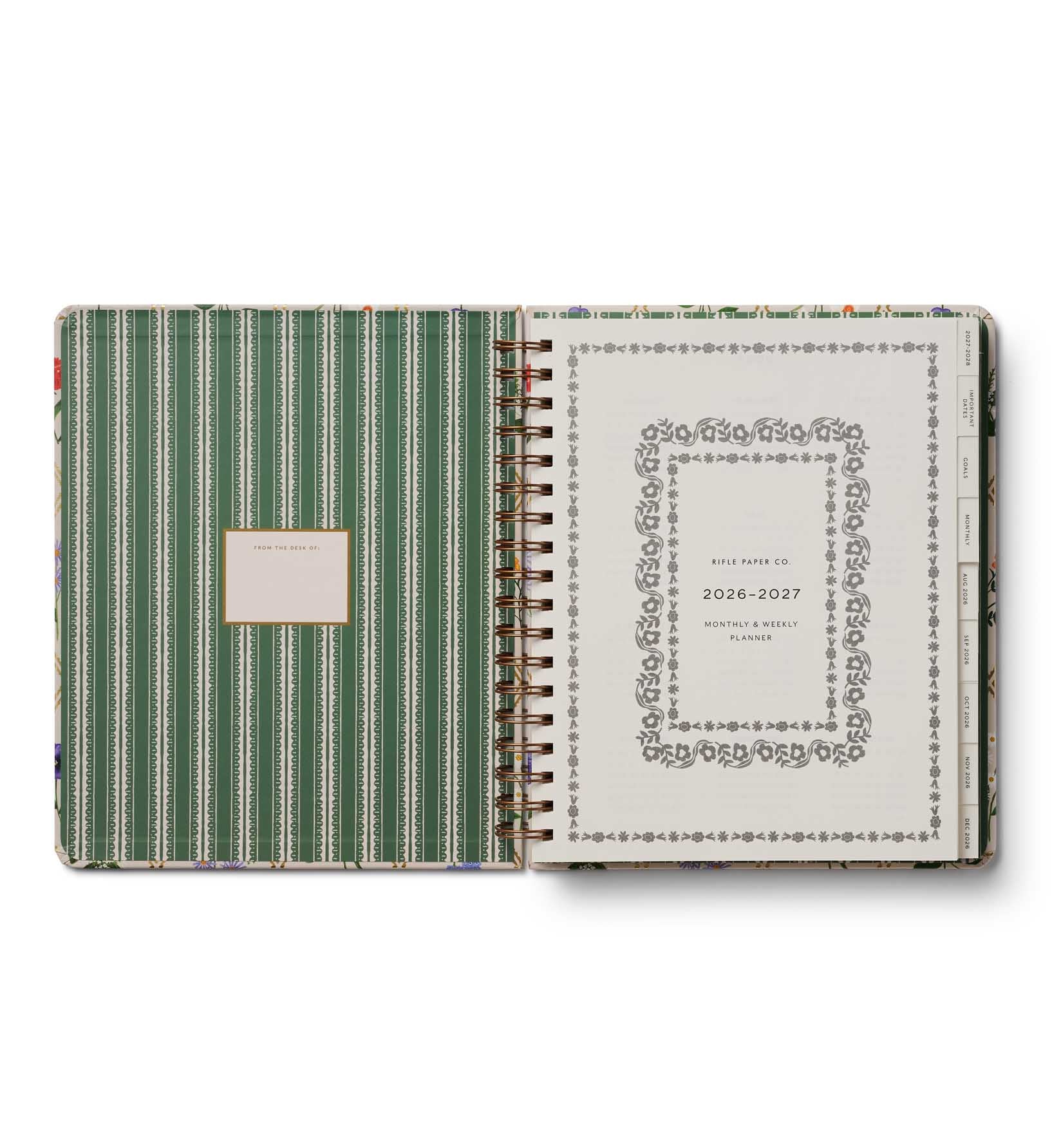 Agenda Académica 2026-2027 17 meses - Garden Study - Rifle Paper Co