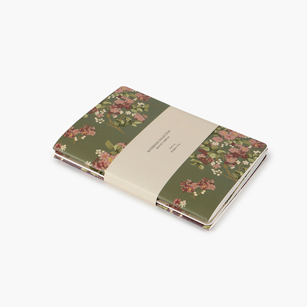 Pack 3 libretas cosidas Flores A5 - Pepa Paper