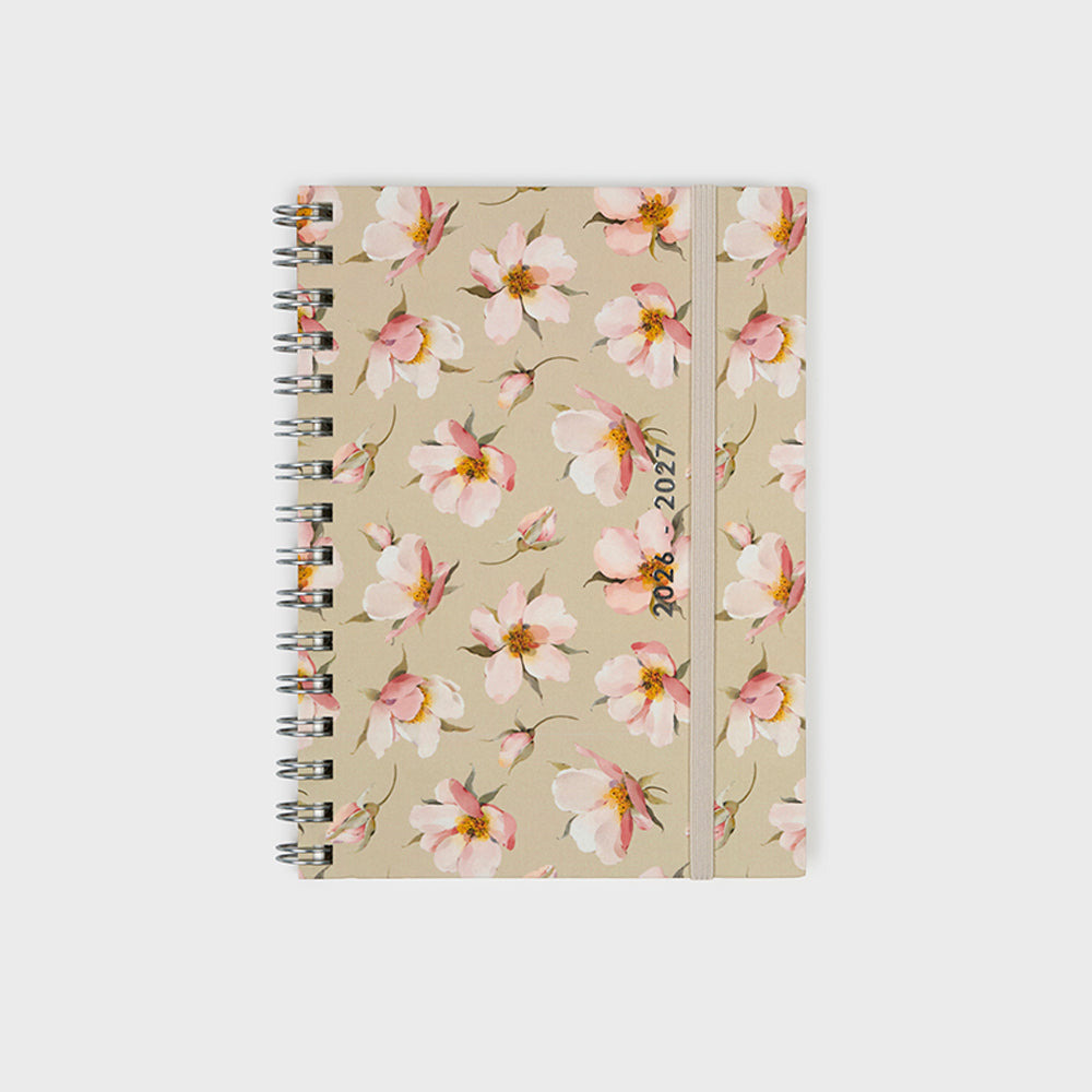 Agenda académica A5 2026-27 - Soft Magnolia