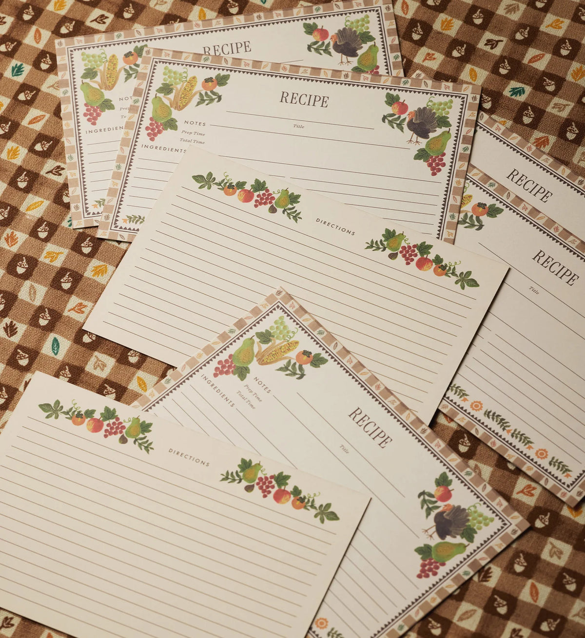 Fichas de Recetas Harvest - Rifle Paper Co.