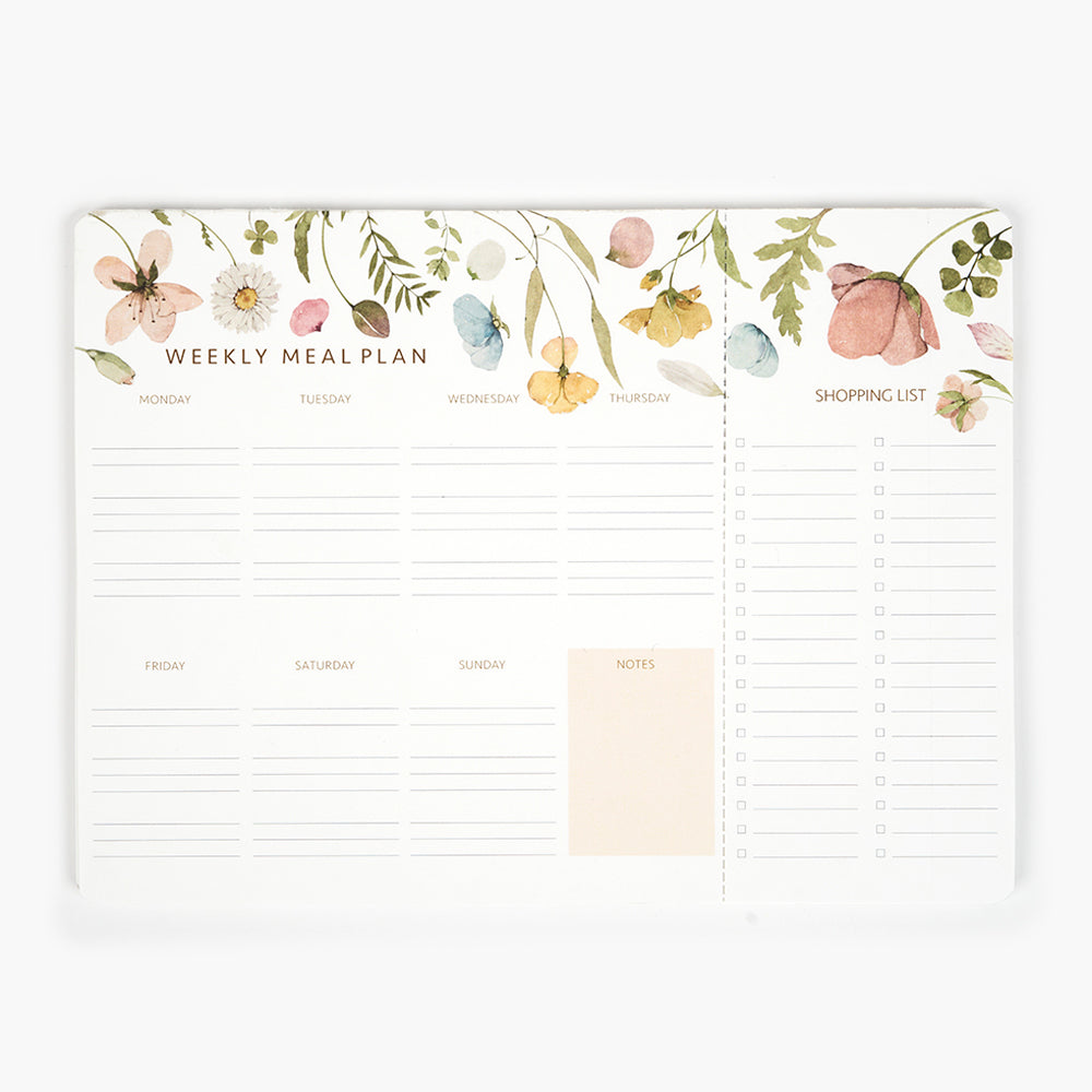 Spring Flowers Menu Planner