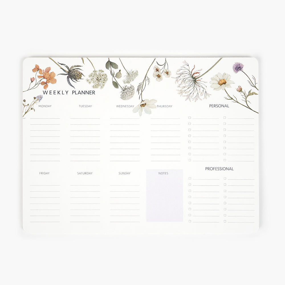 Wild Flowers Weekly Planner