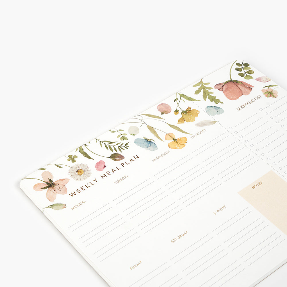 Spring Flowers Menu Planner