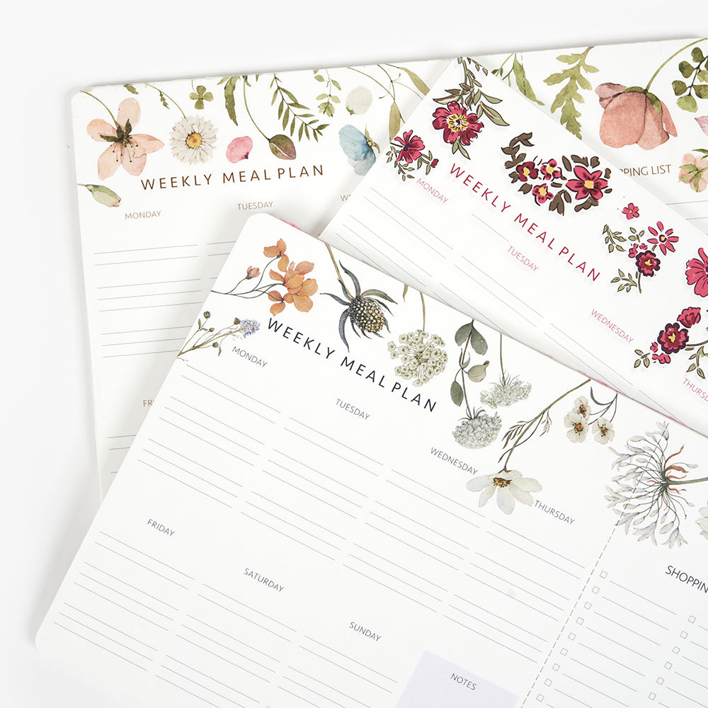 Spring Flowers Menu Planner