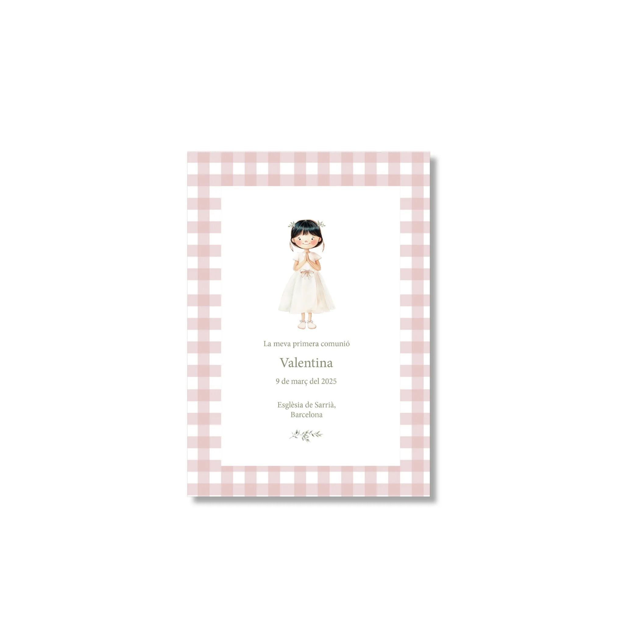 Recordatorio de comunión personalizado Vichy (Packs 12-60)